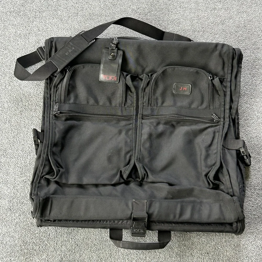 Tumi Garment Bag Black Ballistic Nylon Travel Suit Carrier Soft Case Luggage